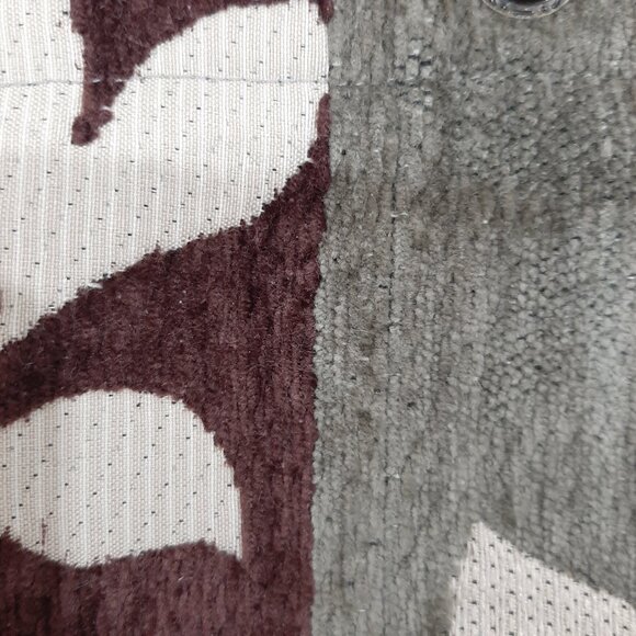 Vintage boho velvet and leather bag with embroidered strap - Picture 3 of 13